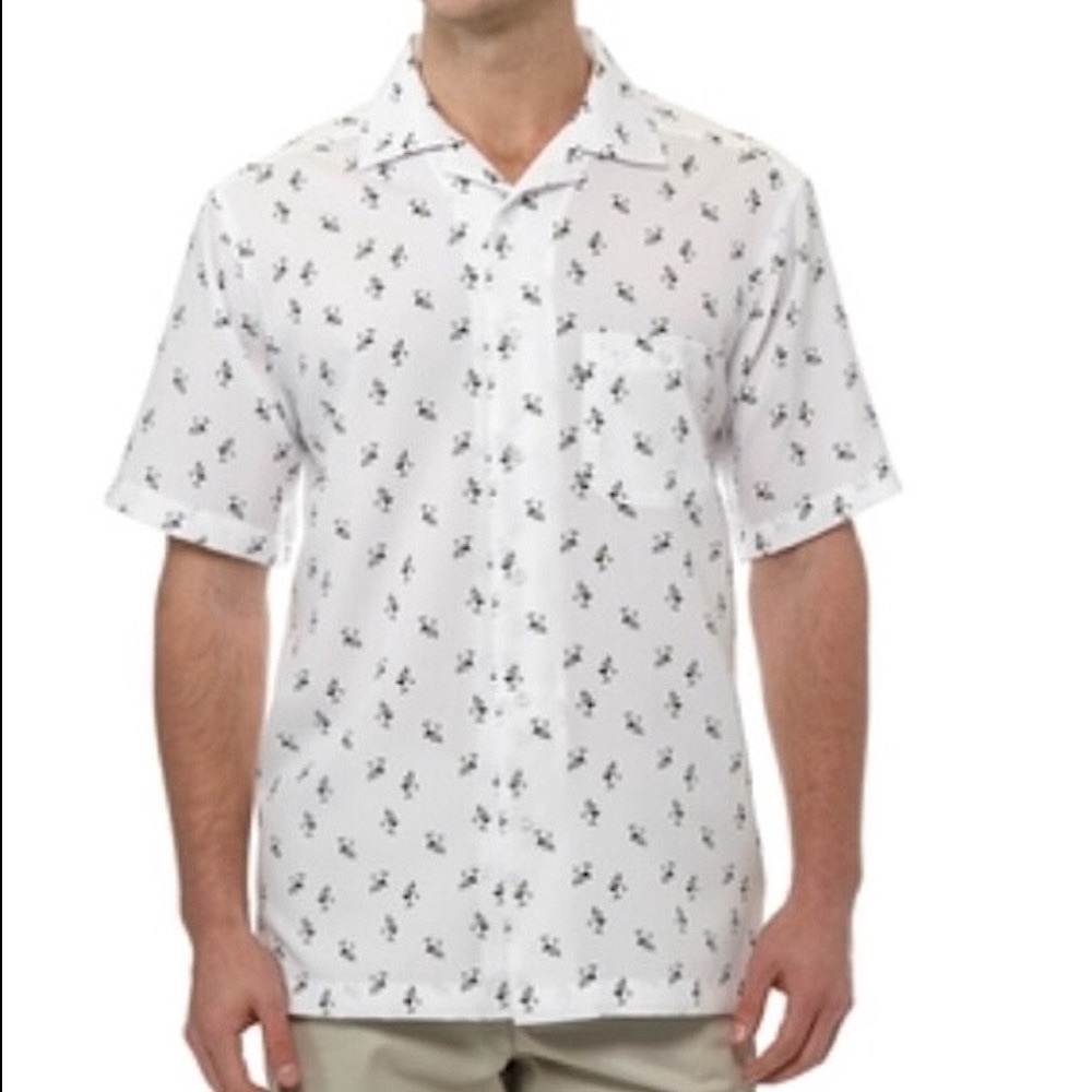 NWT Haggar Men’s Printed Martini Glass Shirt